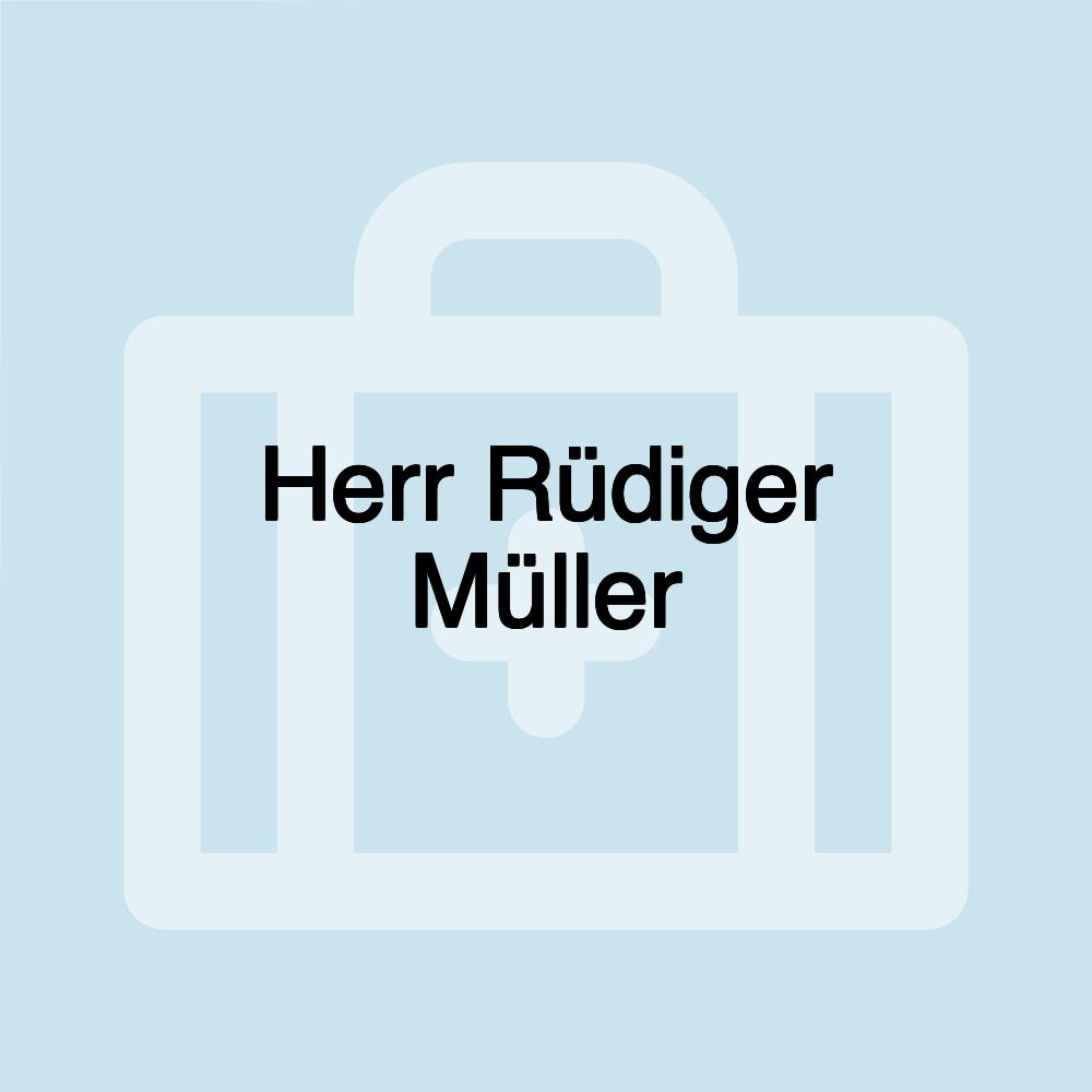 Herr Rüdiger Müller