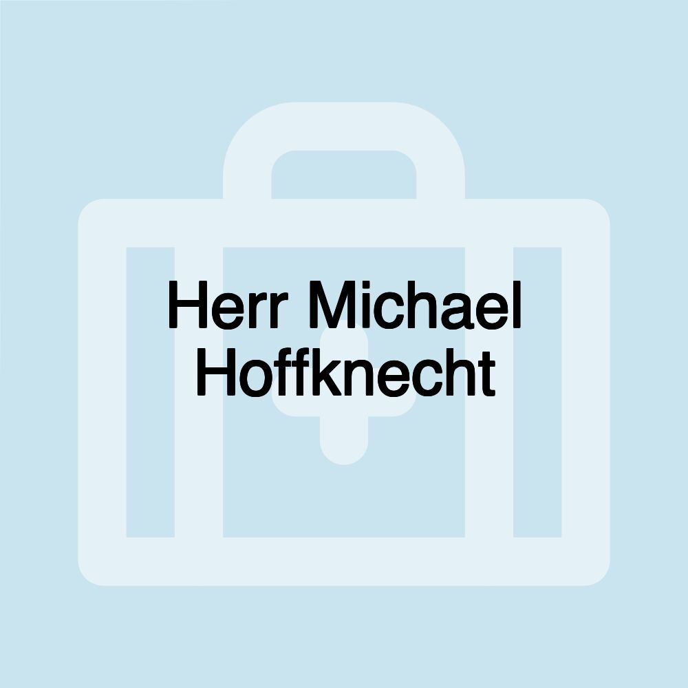 Herr Michael Hoffknecht