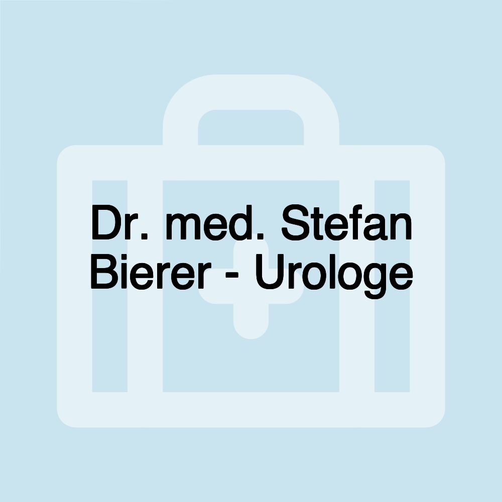 Dr. med. Stefan Bierer - Urologe