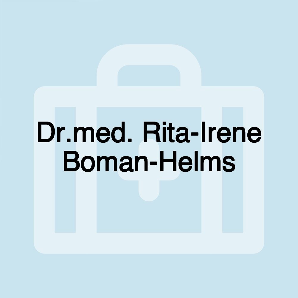 Dr.med. Rita-Irene Boman-Helms