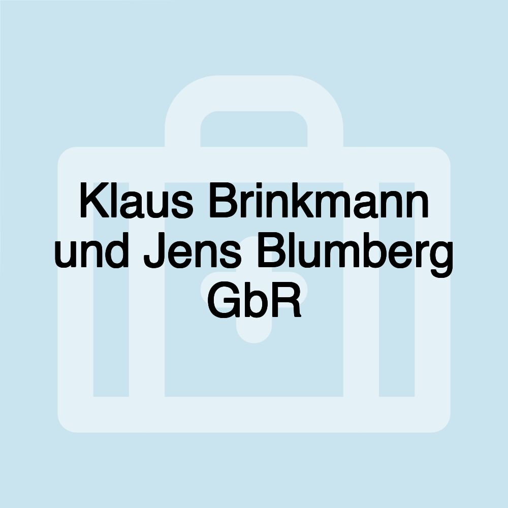 Klaus Brinkmann und Jens Blumberg GbR