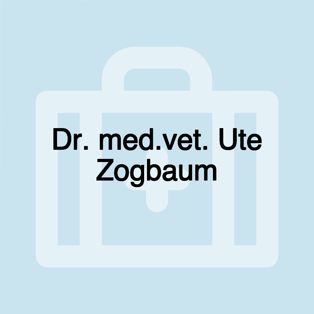 Dr. med.vet. Ute Zogbaum