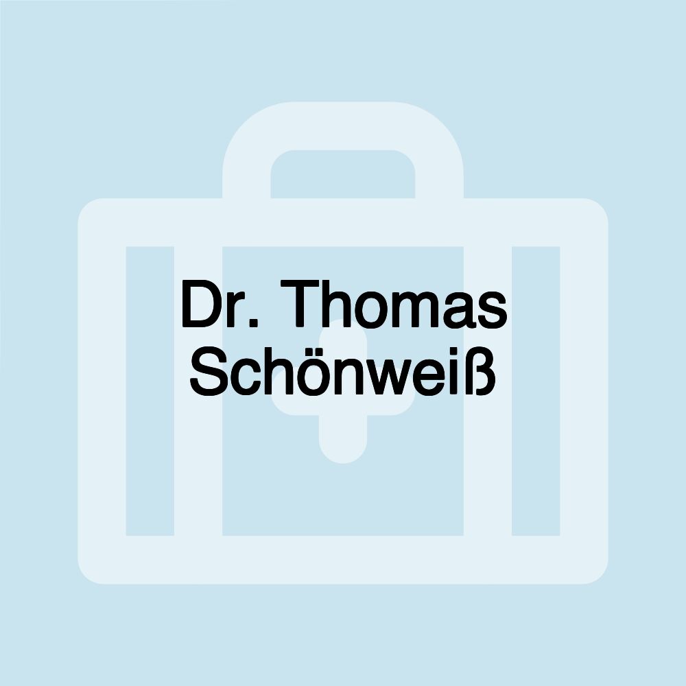 Dr. Thomas Schönweiß