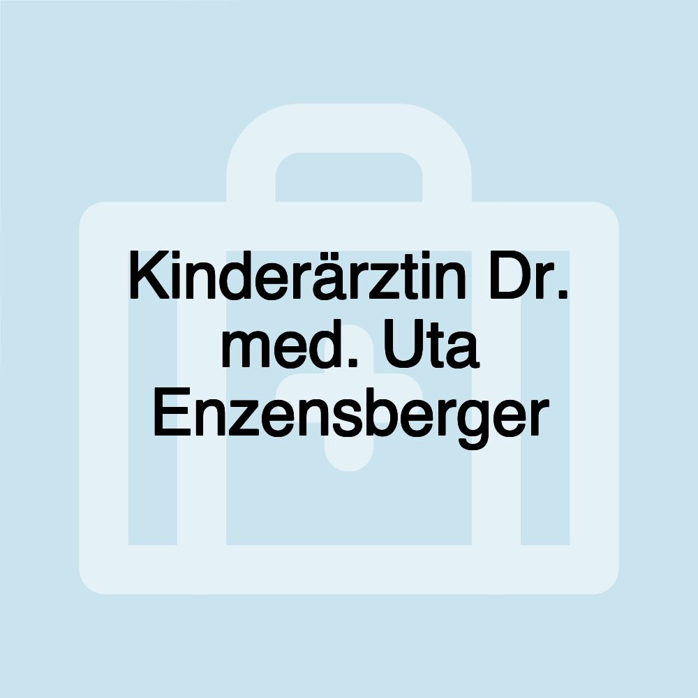 Kinderärztin Dr. med. Uta Enzensberger