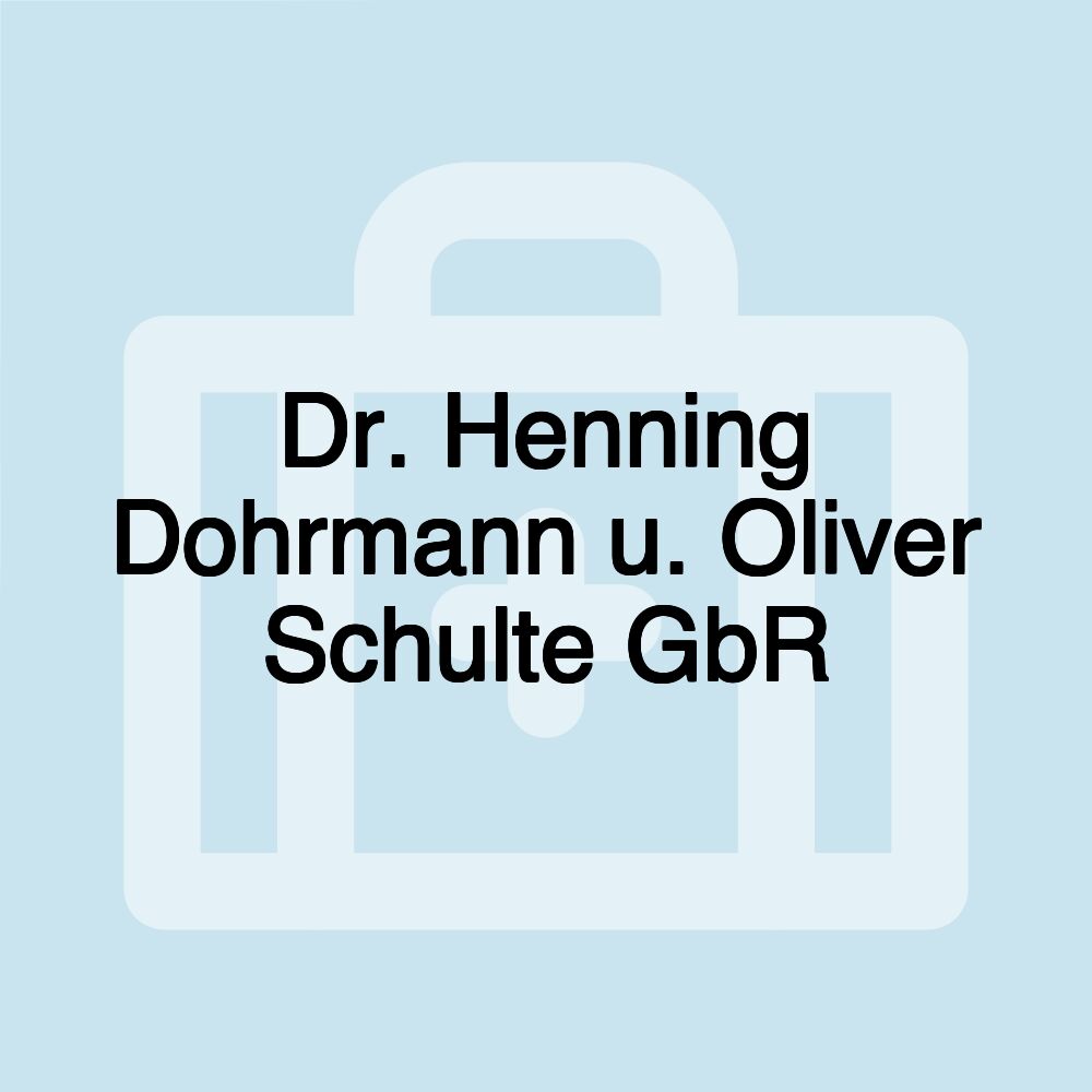 Dr. Henning Dohrmann u. Oliver Schulte GbR