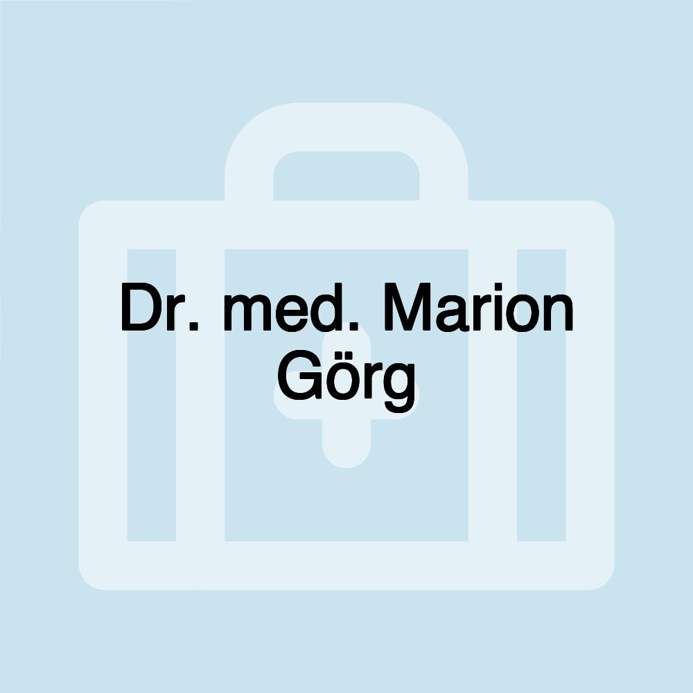 Dr. med. Marion Görg