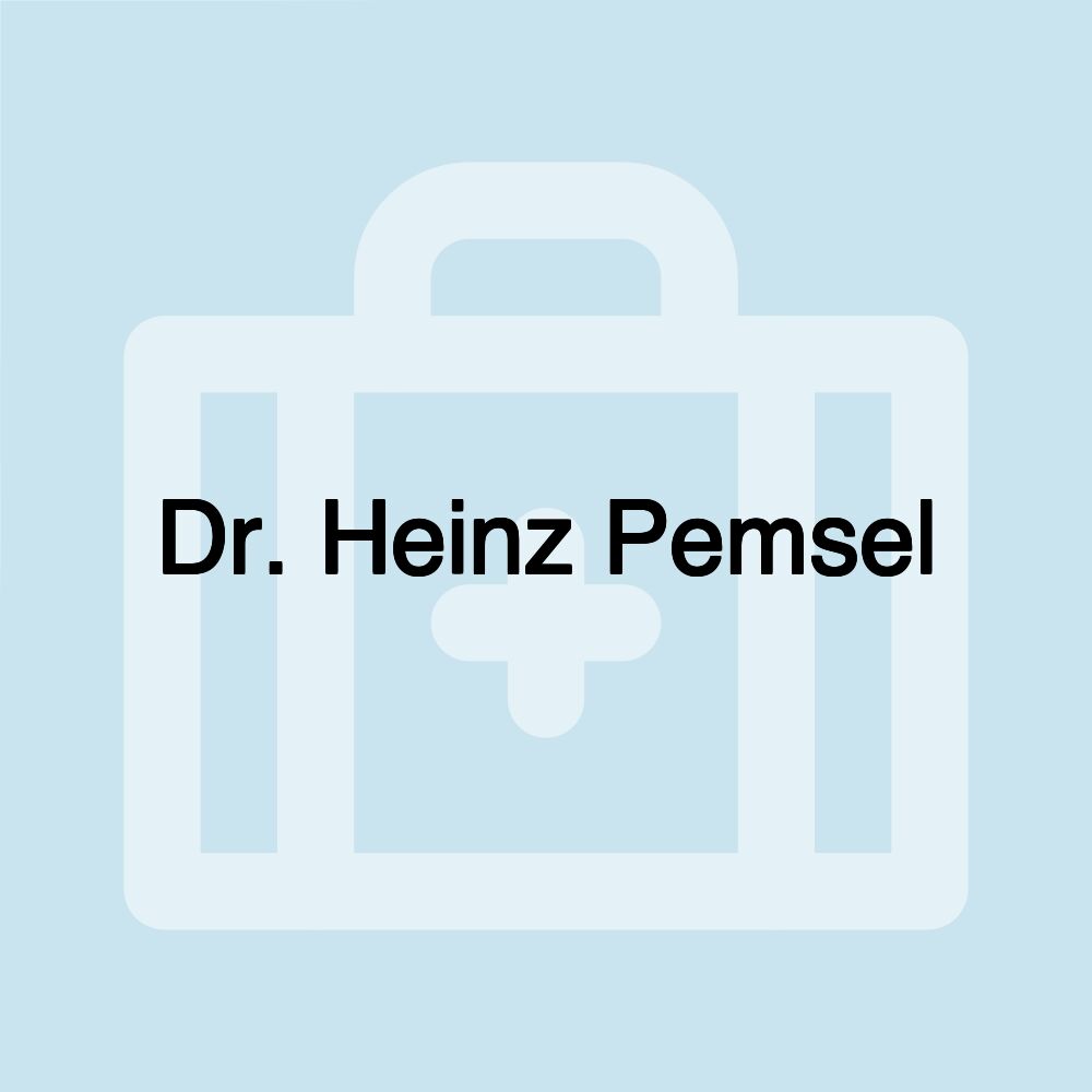 Dr. Heinz Pemsel