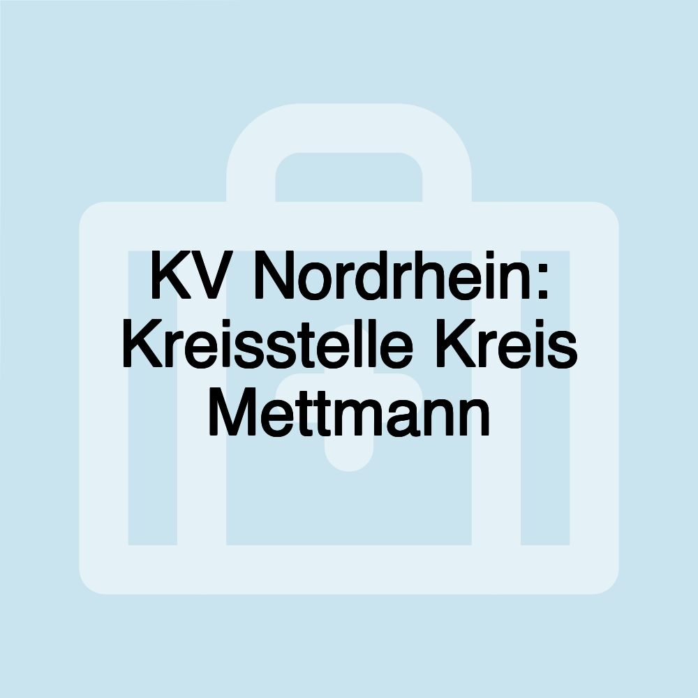 KV Nordrhein: Kreisstelle Kreis Mettmann