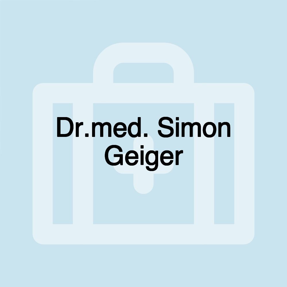 Dr.med. Simon Geiger