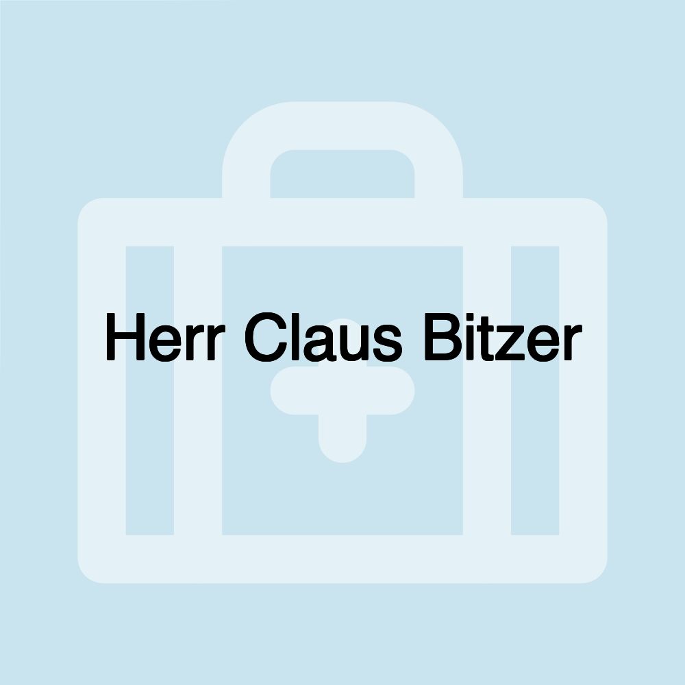 Herr Claus Bitzer