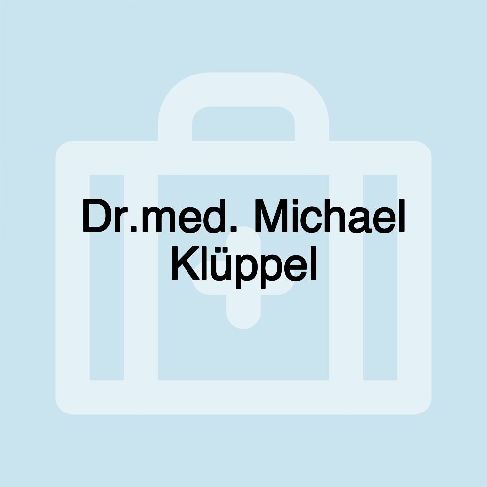 Dr.med. Michael Klüppel