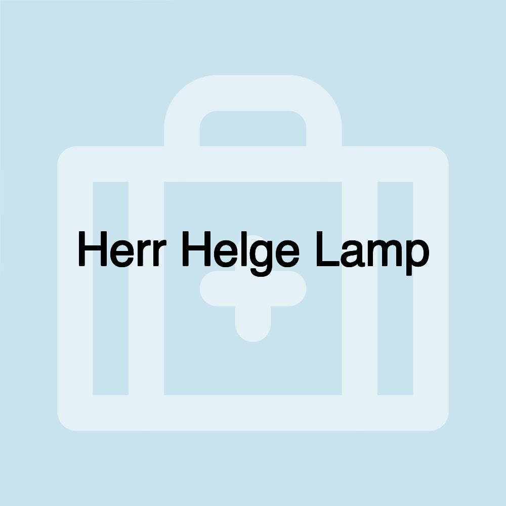 Herr Helge Lamp