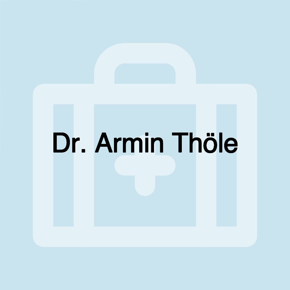 Dr. Armin Thöle