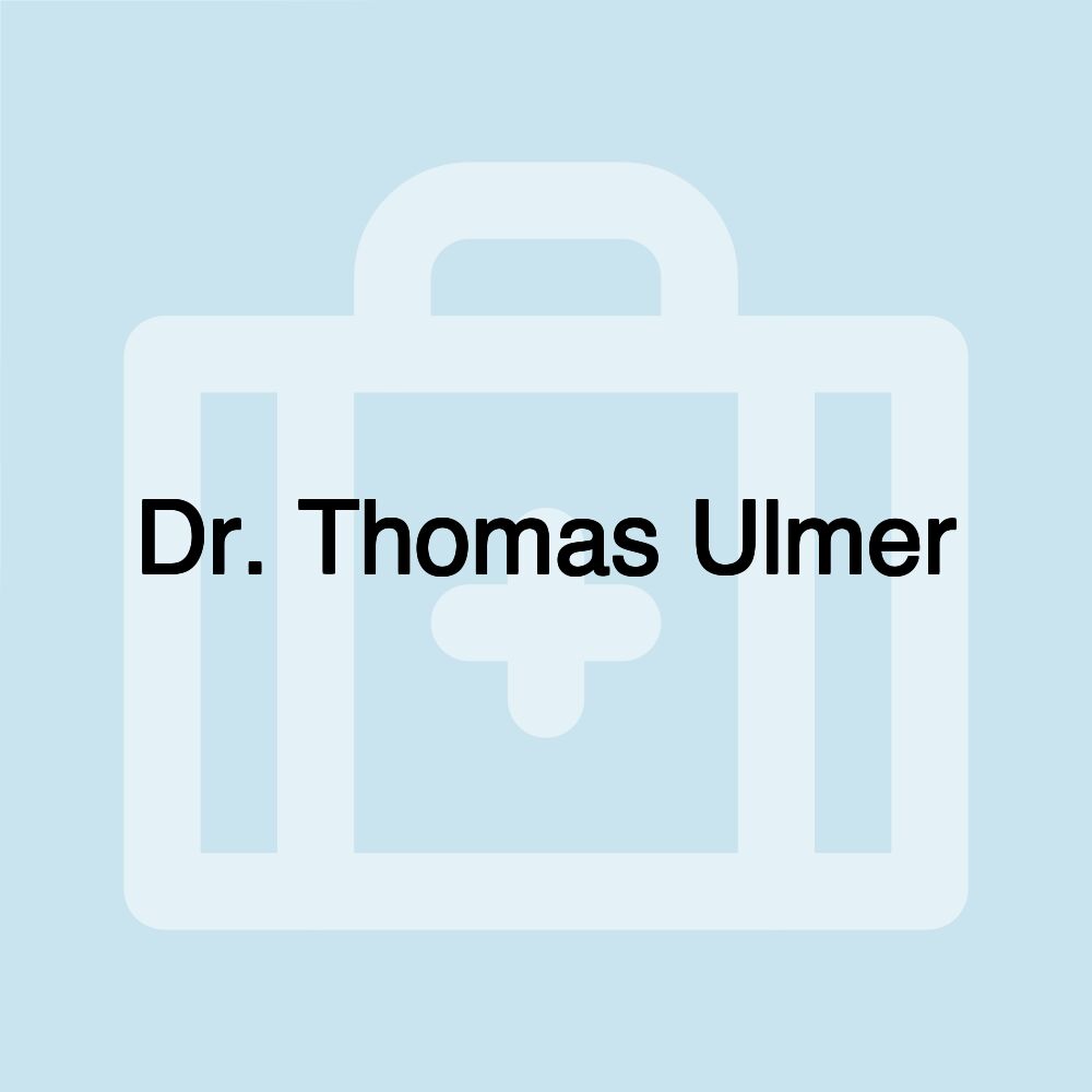 Dr. Thomas Ulmer