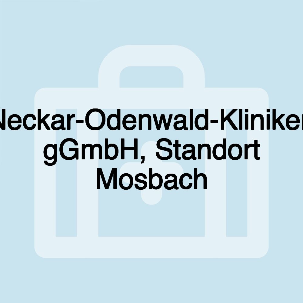 Neckar-Odenwald-Kliniken gGmbH, Standort Mosbach