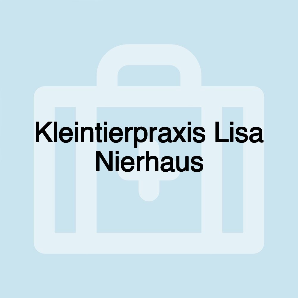 Kleintierpraxis Lisa Nierhaus