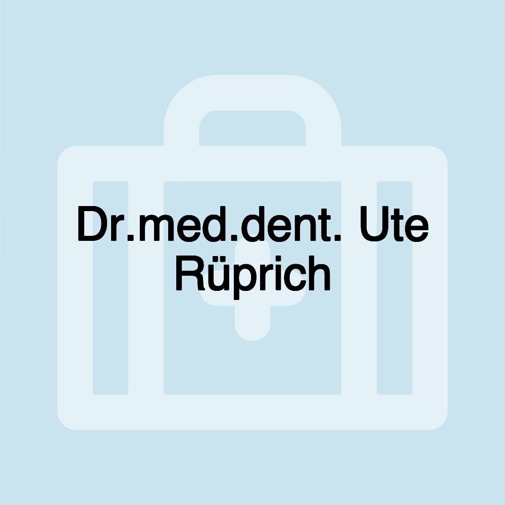 Dr.med.dent. Ute Rüprich