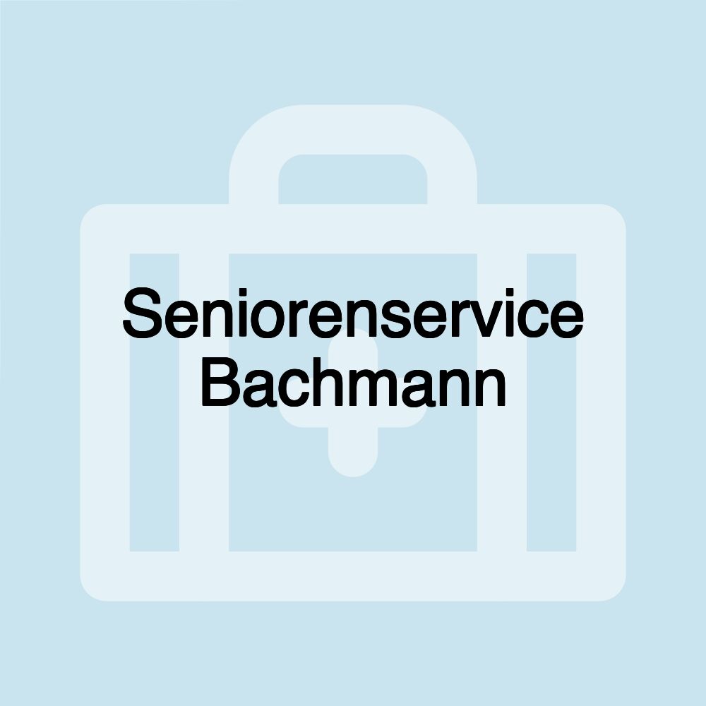 Seniorenservice Bachmann