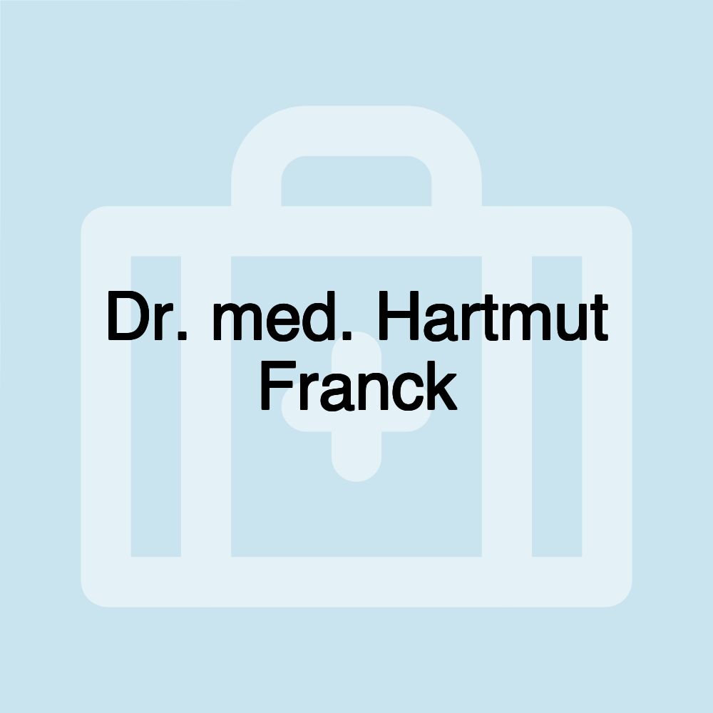 Dr. med. Hartmut Franck