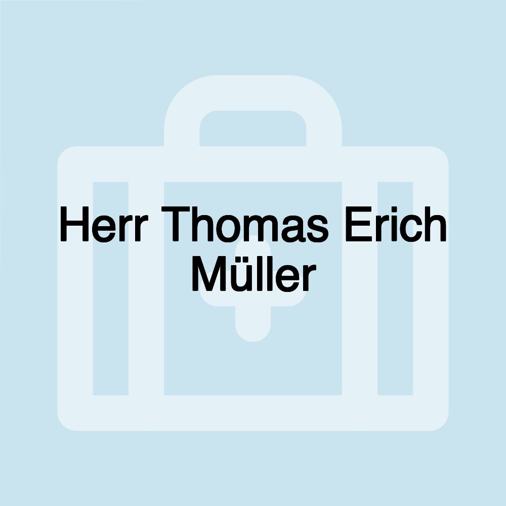 Herr Thomas Erich Müller