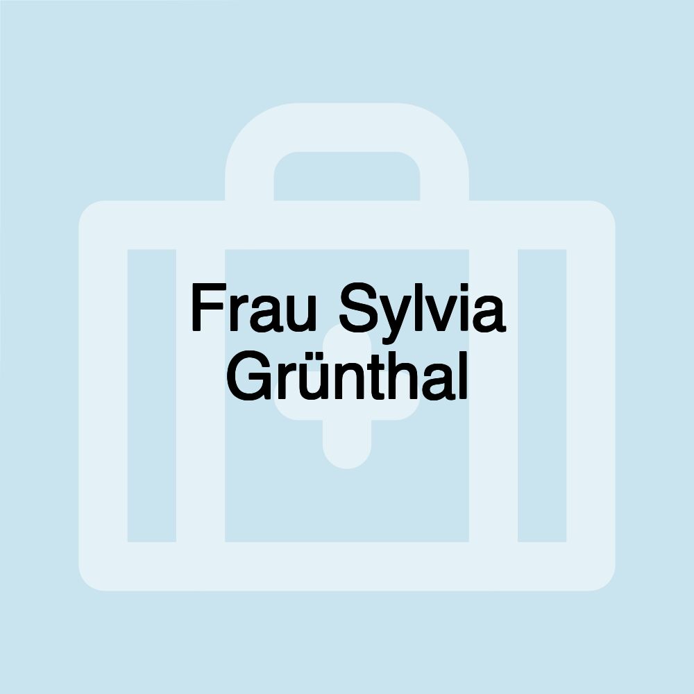 Frau Sylvia Grünthal