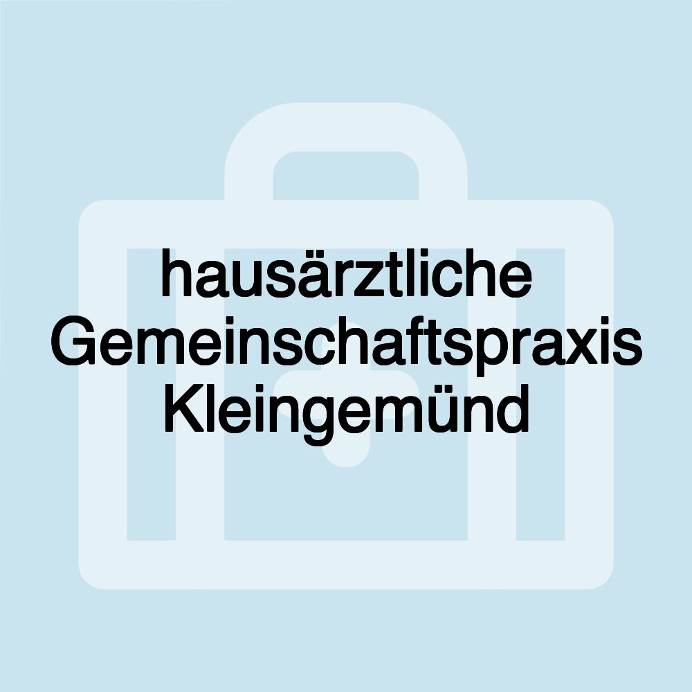 hausärztliche Gemeinschaftspraxis Kleingemünd