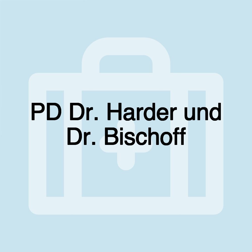 PD Dr. Harder und Dr. Bischoff