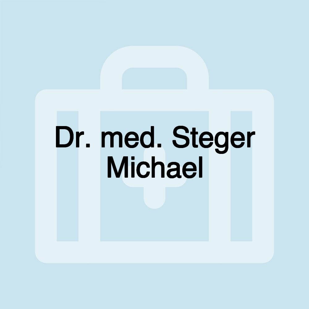 Dr. med. Steger Michael