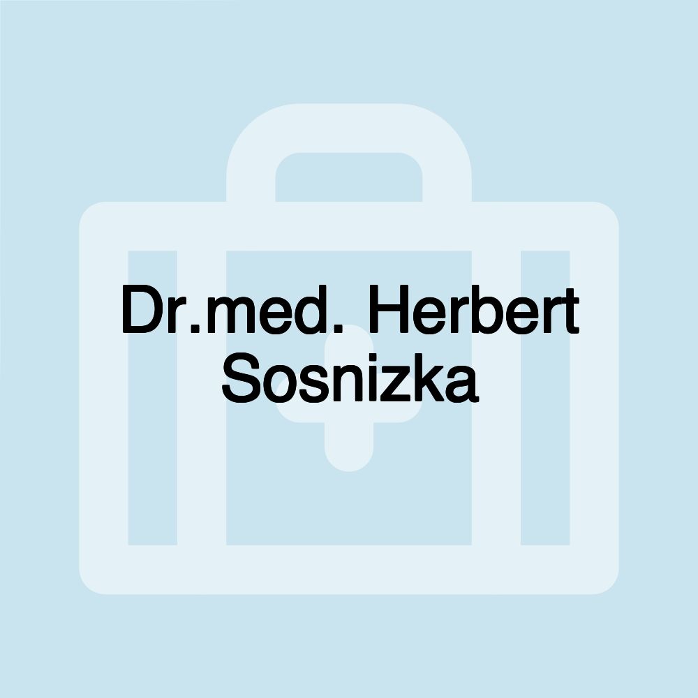 Dr.med. Herbert Sosnizka