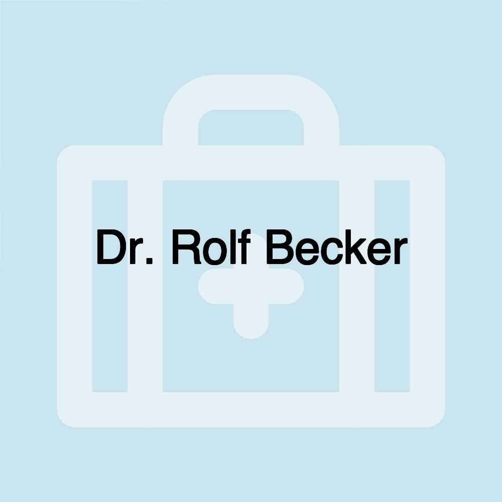 Dr. Rolf Becker