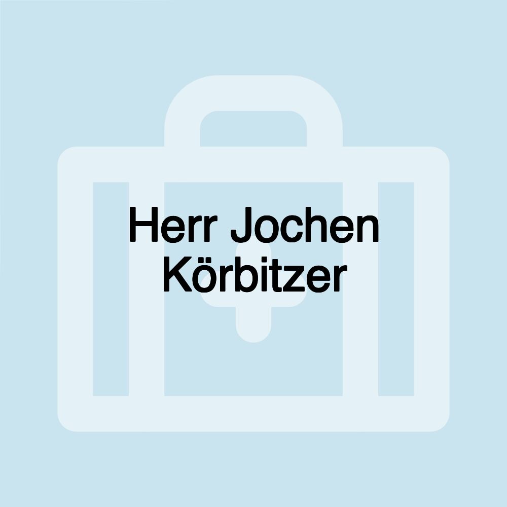 Herr Jochen Körbitzer