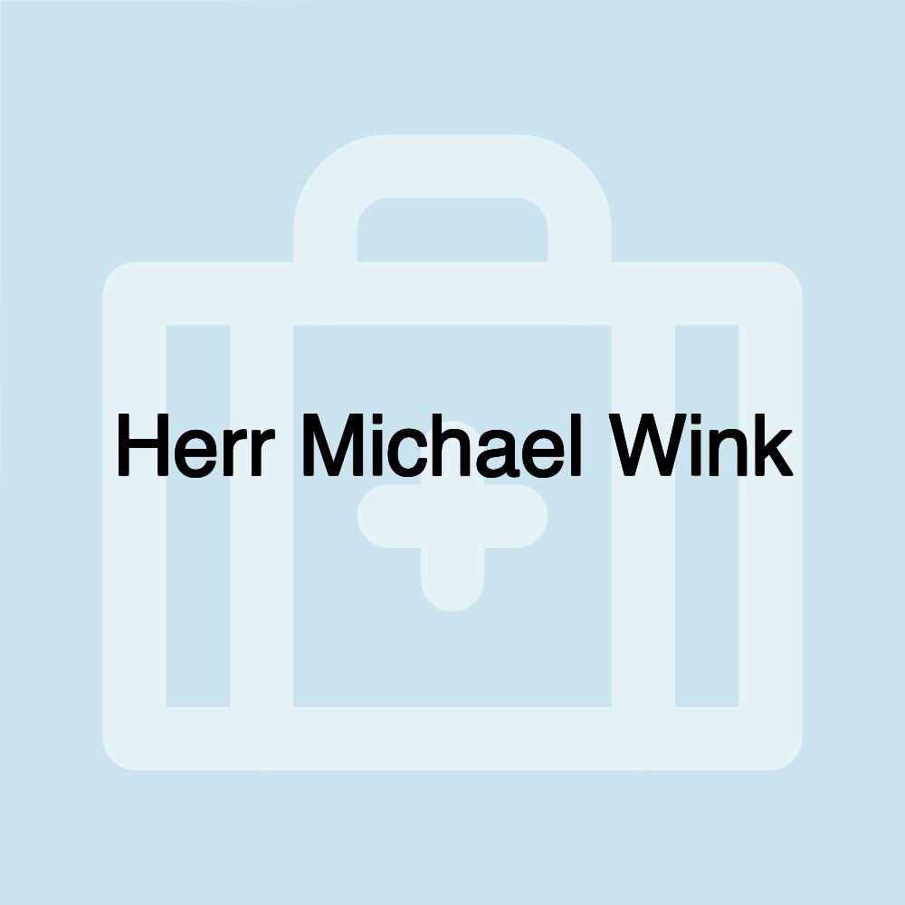 Herr Michael Wink