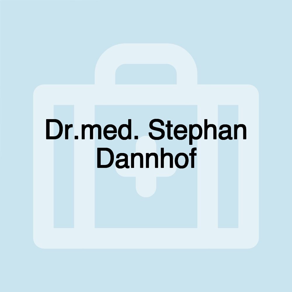 Dr.med. Stephan Dannhof