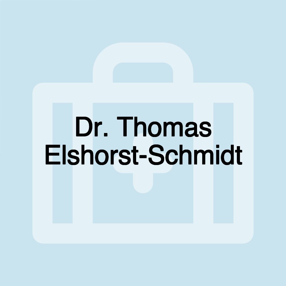 Dr. Thomas Elshorst-Schmidt