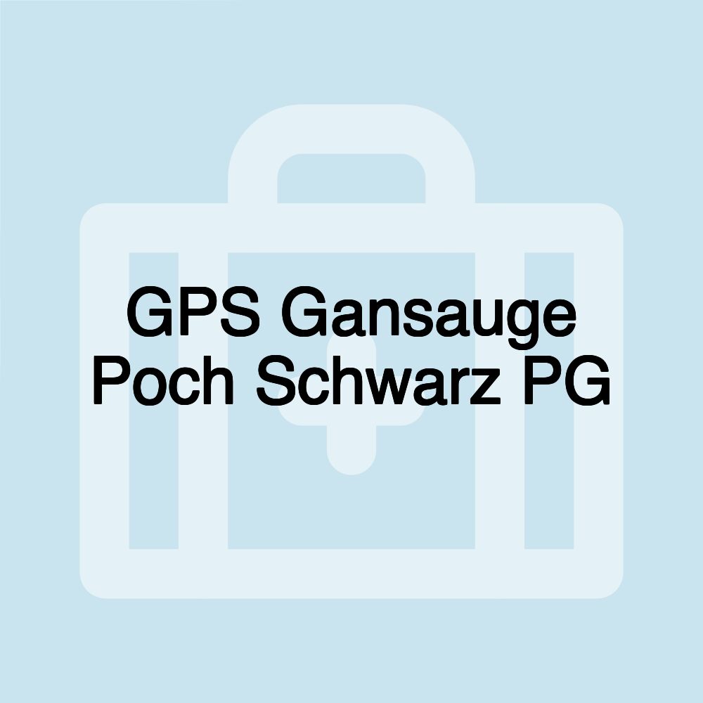 GPS Gansauge Poch Schwarz PG