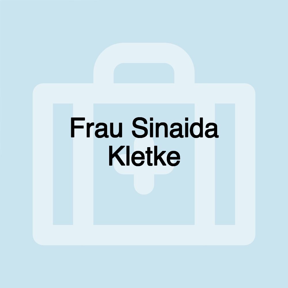 Frau Sinaida Kletke