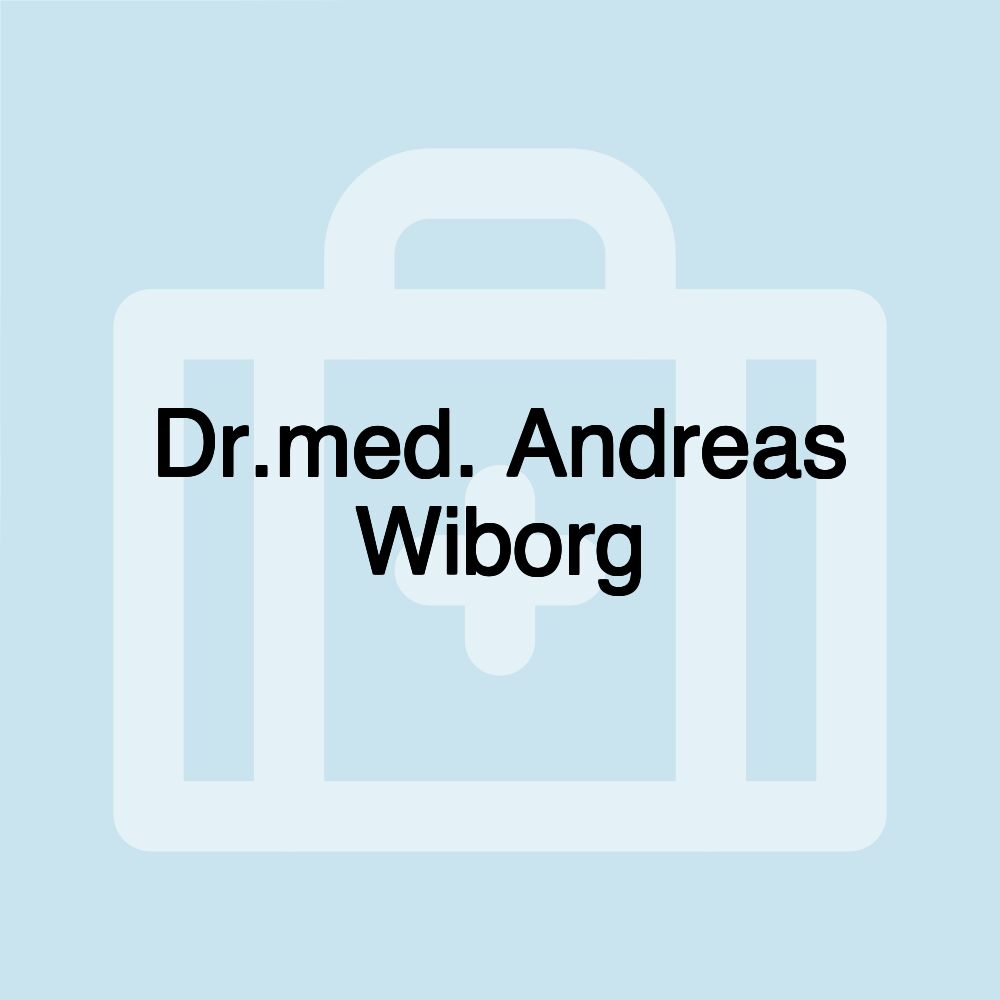 Dr.med. Andreas Wiborg