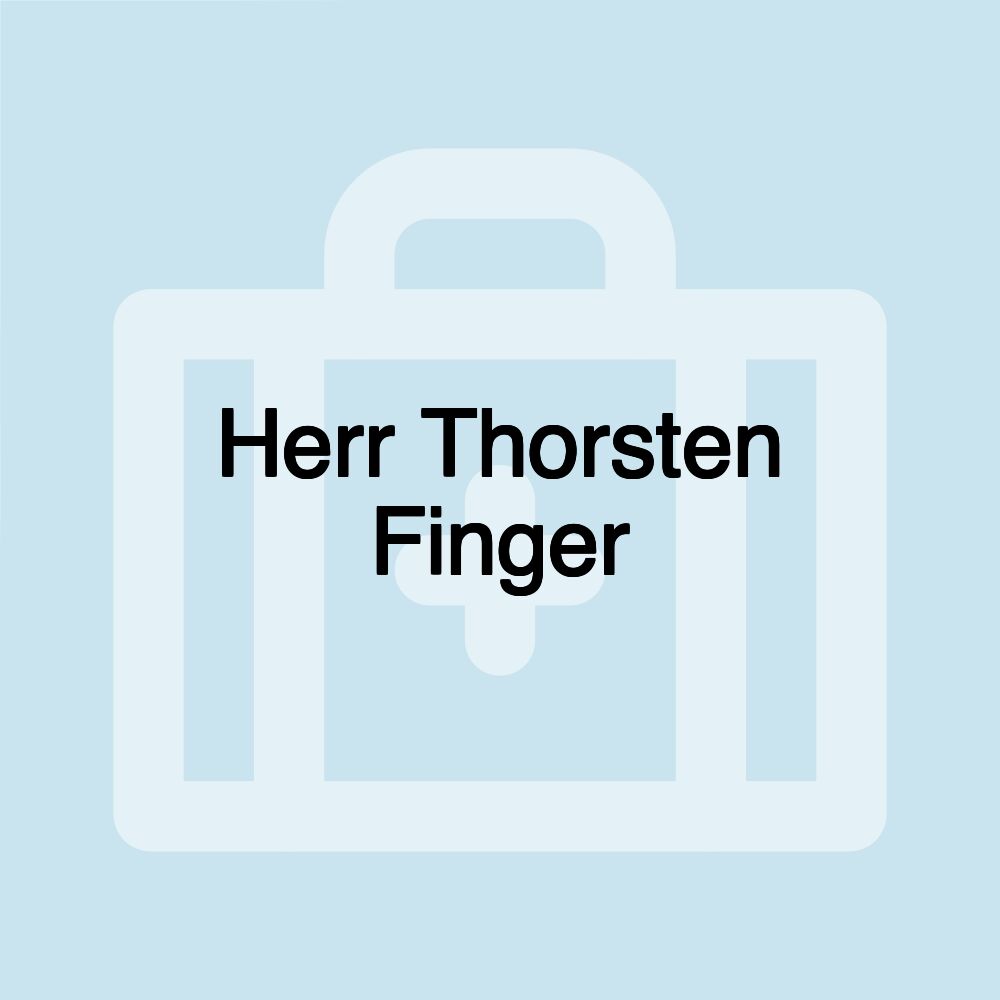 Herr Thorsten Finger