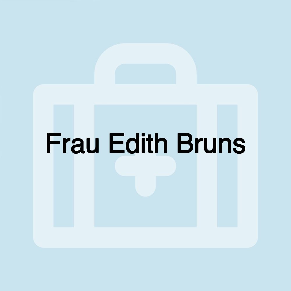 Frau Edith Bruns