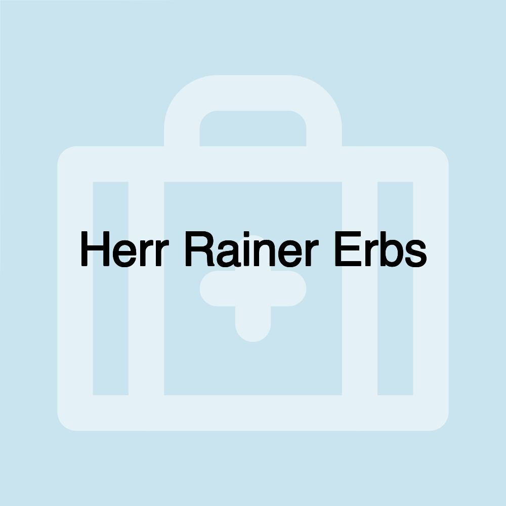 Herr Rainer Erbs