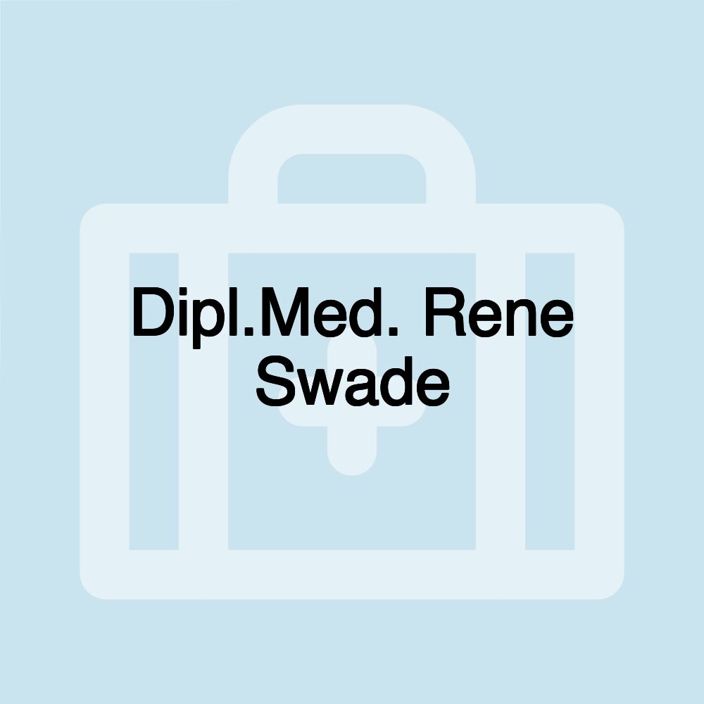 Dipl.Med. Rene Swade