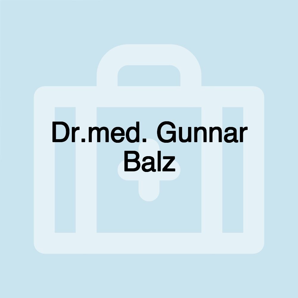 Dr.med. Gunnar Balz