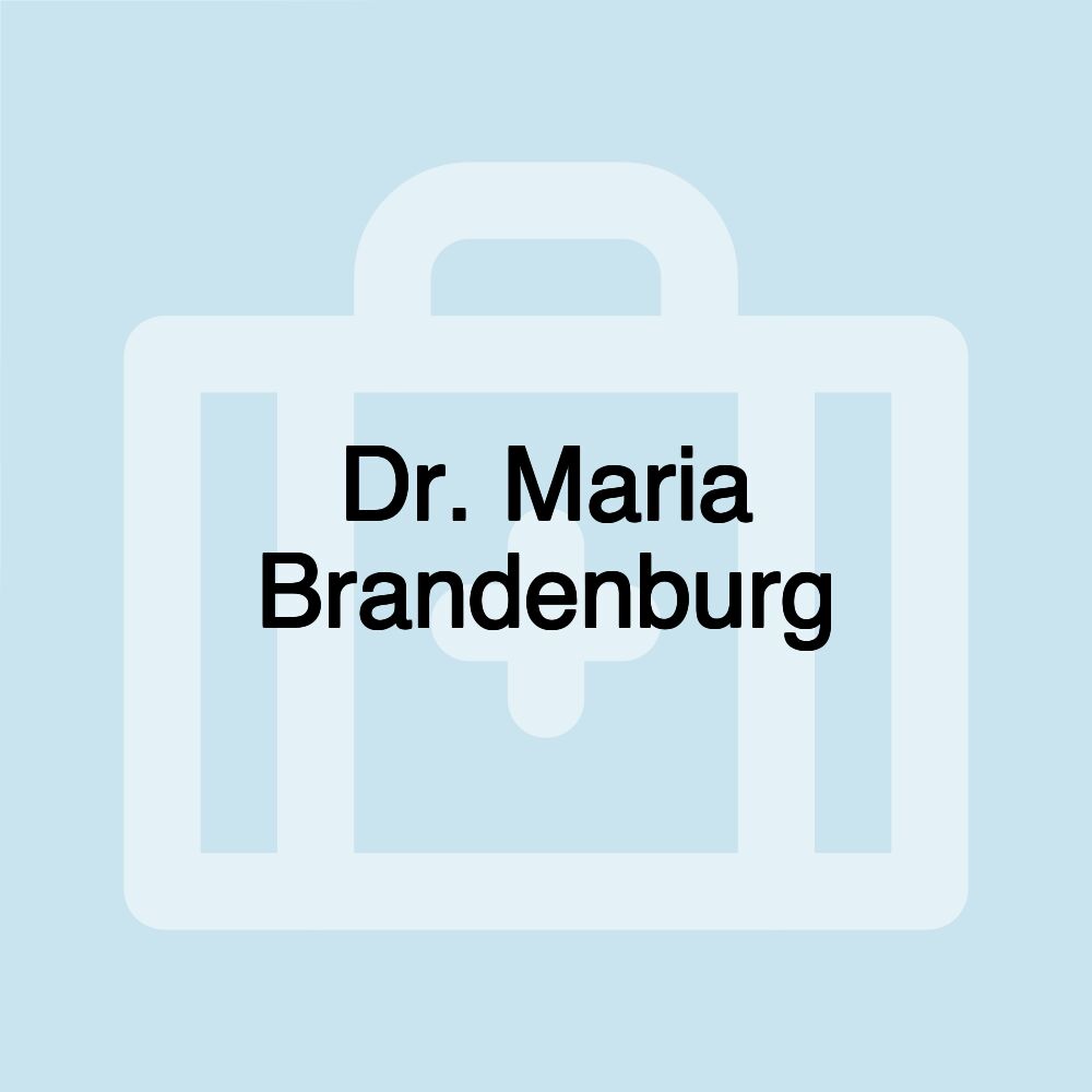 Dr. Maria Brandenburg