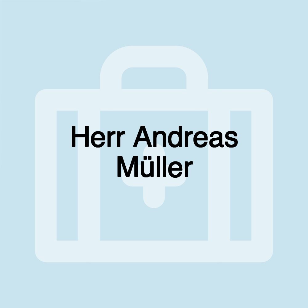 Herr Andreas Müller