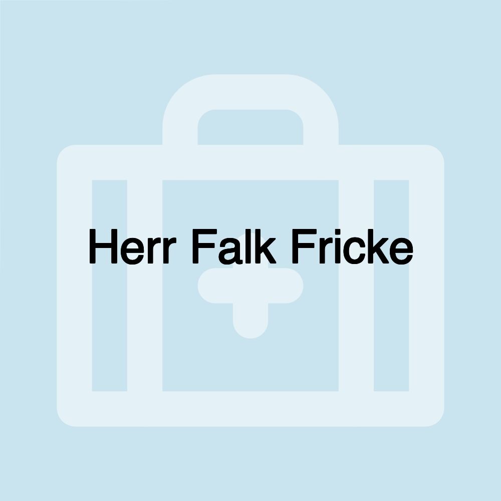 Herr Falk Fricke