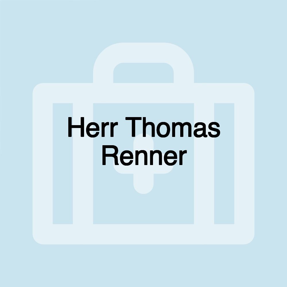 Herr Thomas Renner