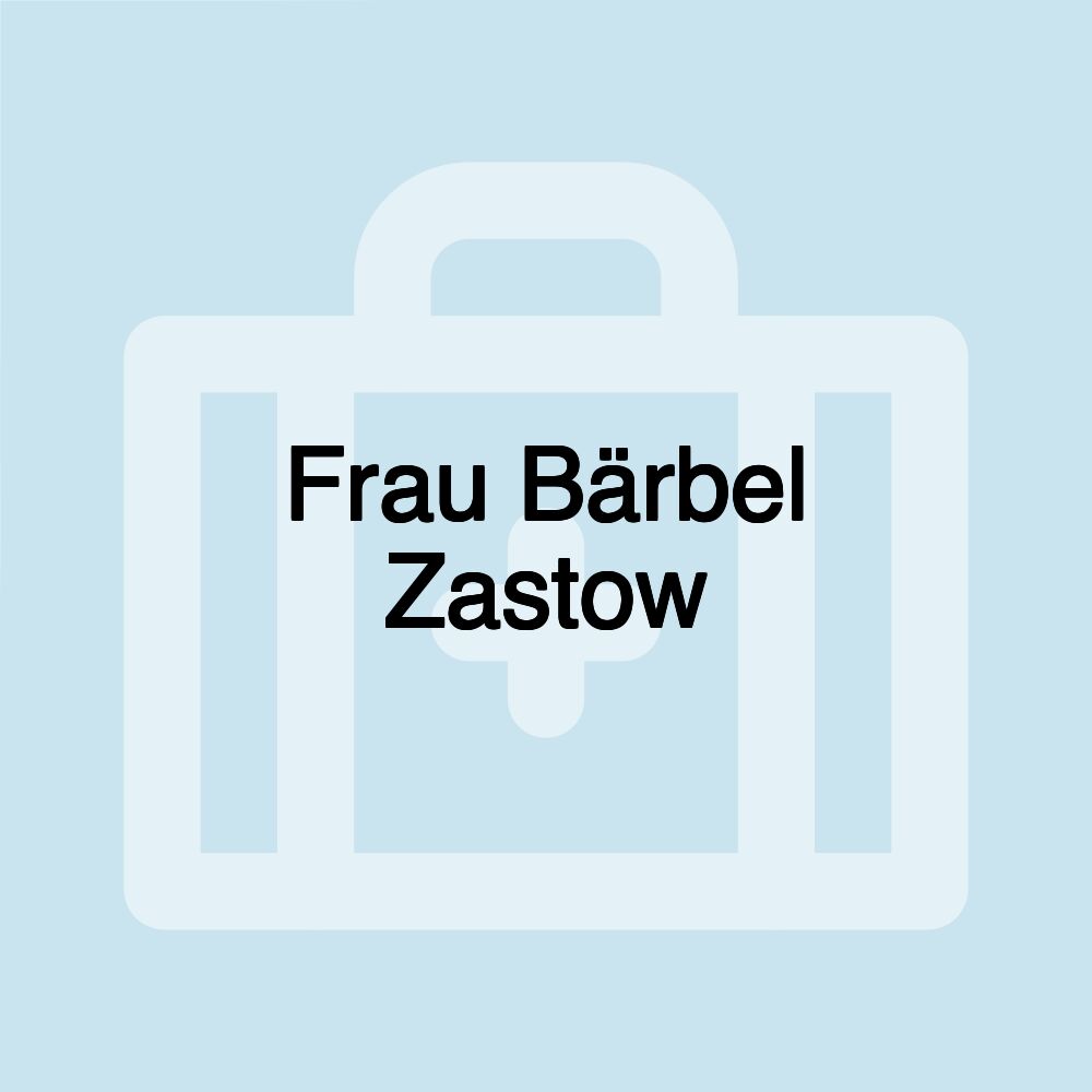 Frau Bärbel Zastow