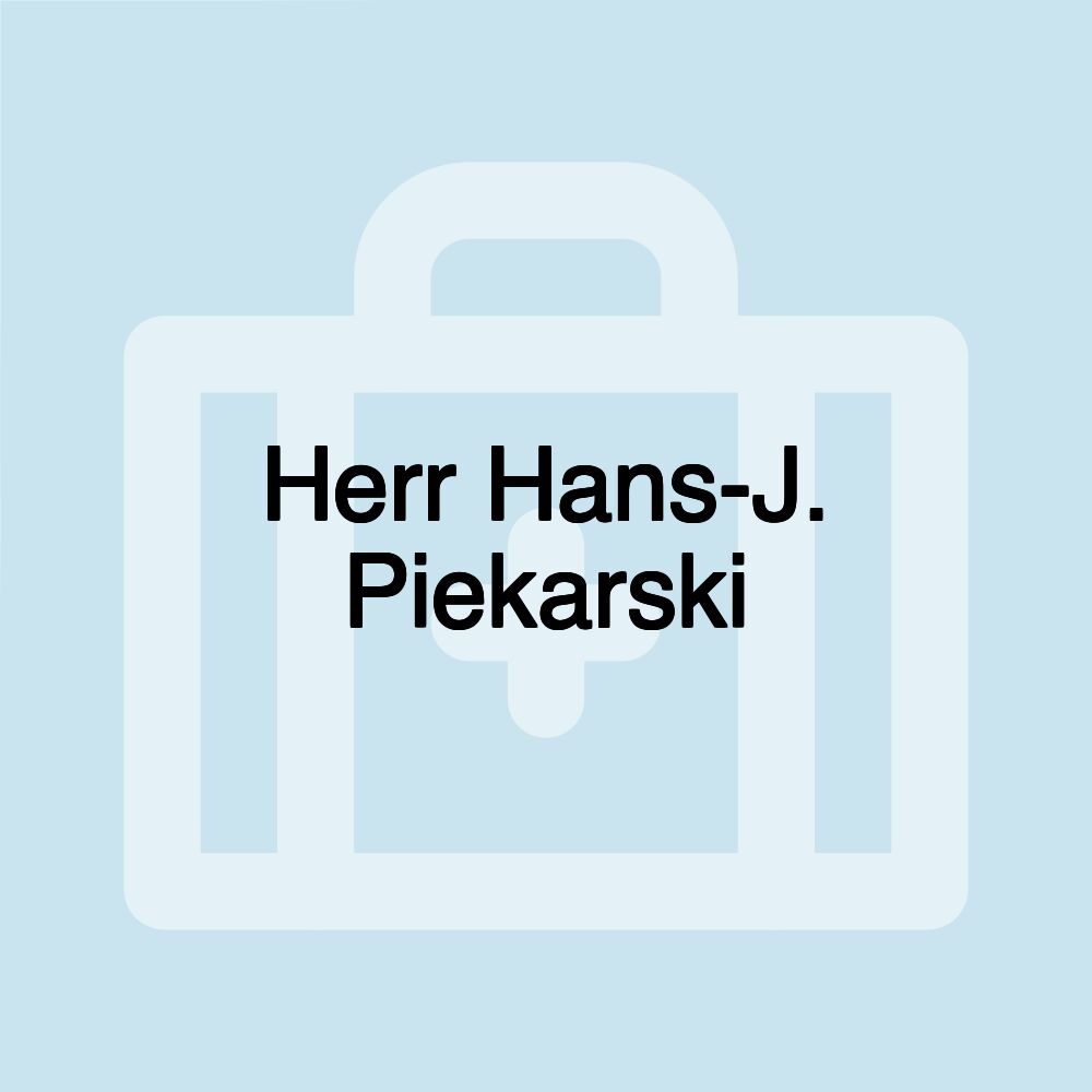 Herr Hans-J. Piekarski