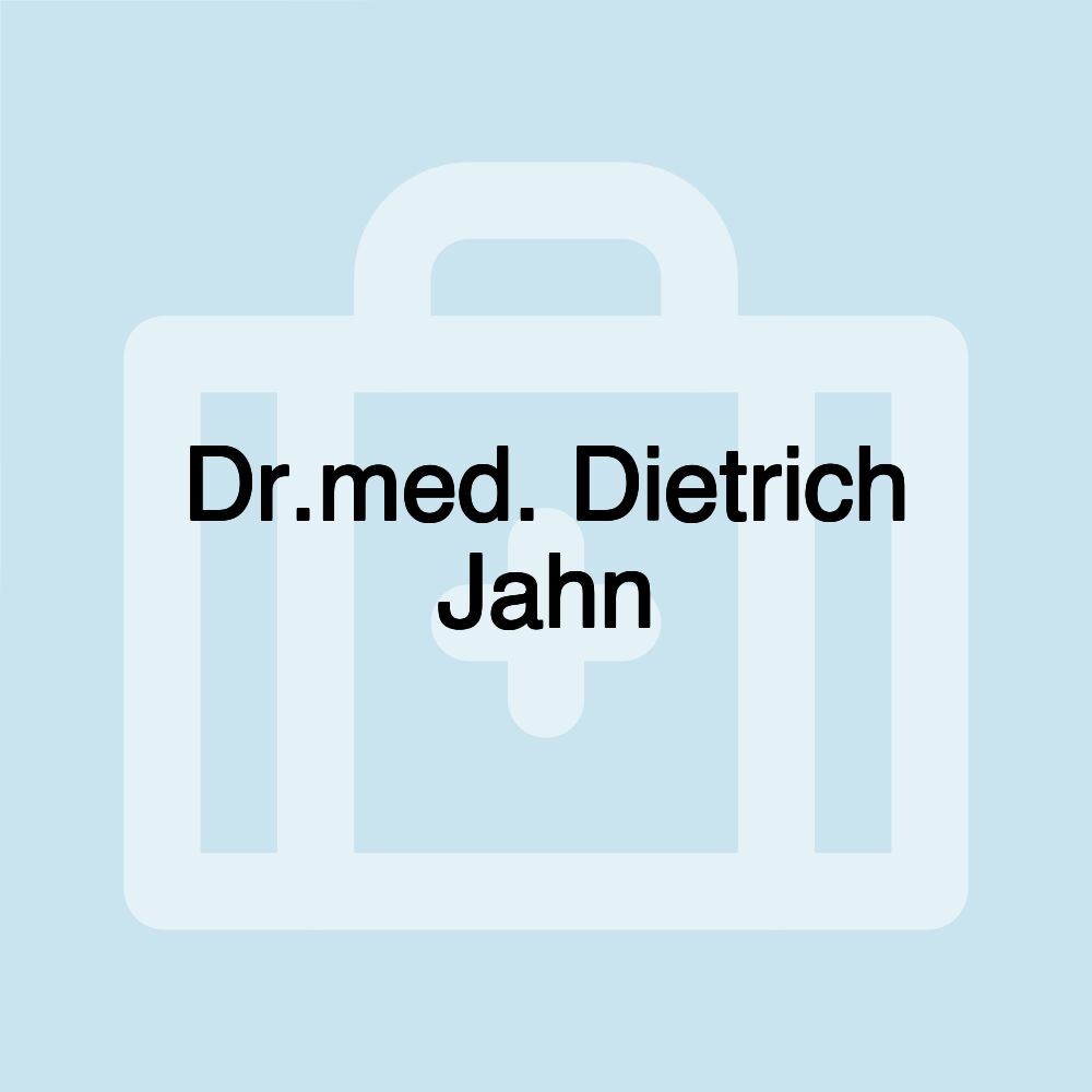 Dr.med. Dietrich Jahn