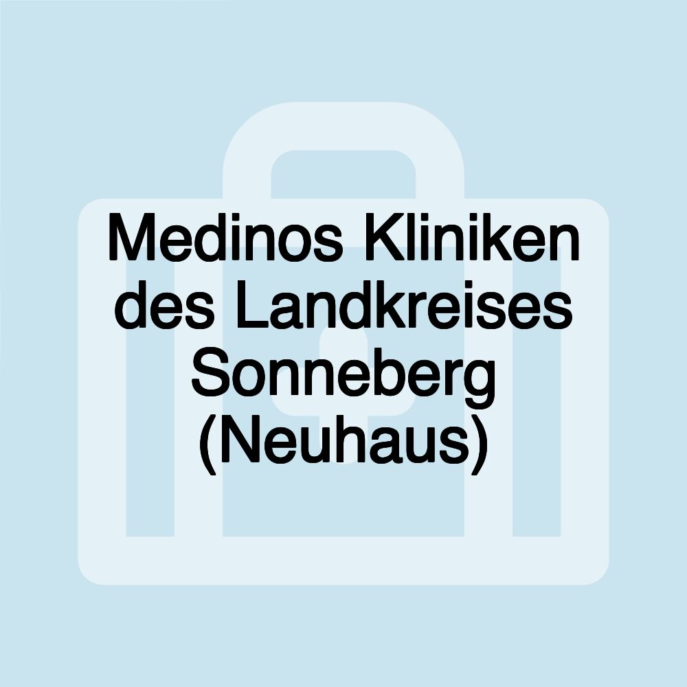 Medinos Kliniken des Landkreises Sonneberg (Neuhaus)